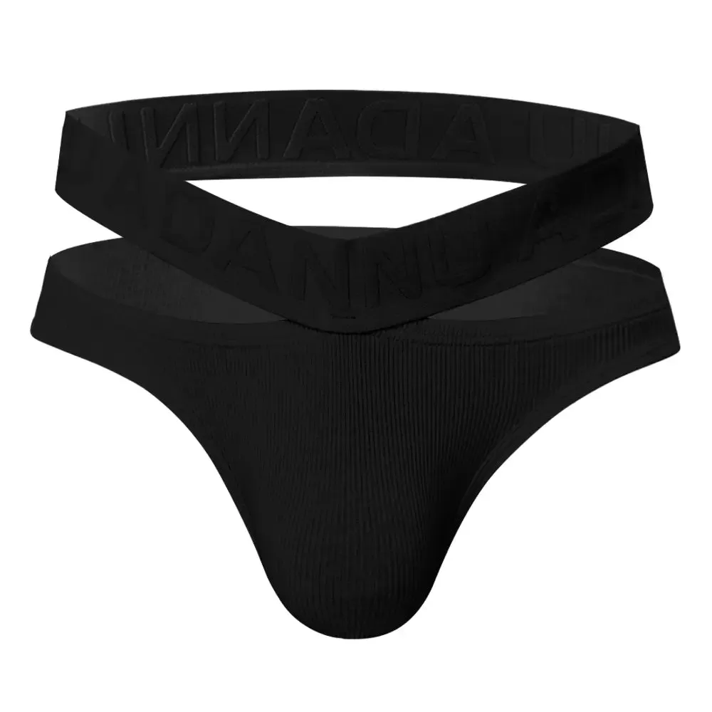 Adannu Men's Cotton Briefs Enhanced Support Pouch Low-Rise Underwear AD795