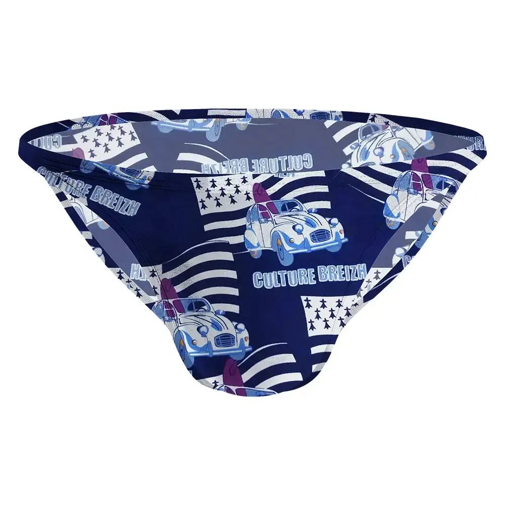 Adannu Men's Sexy Mesh Briefs | Anti-Roll Design & Breathable AD7302
