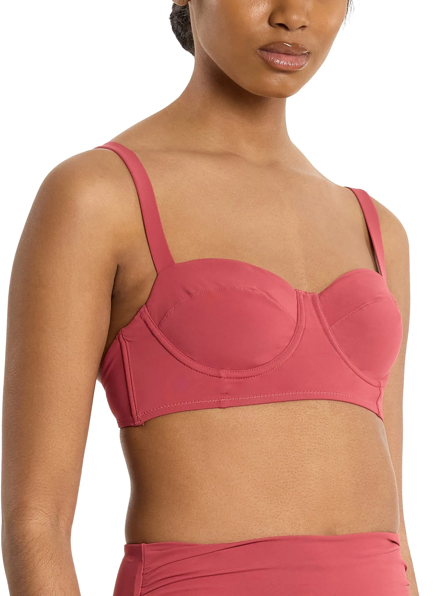 Balconette Bikini Swimsuit Top Sunbaked Red