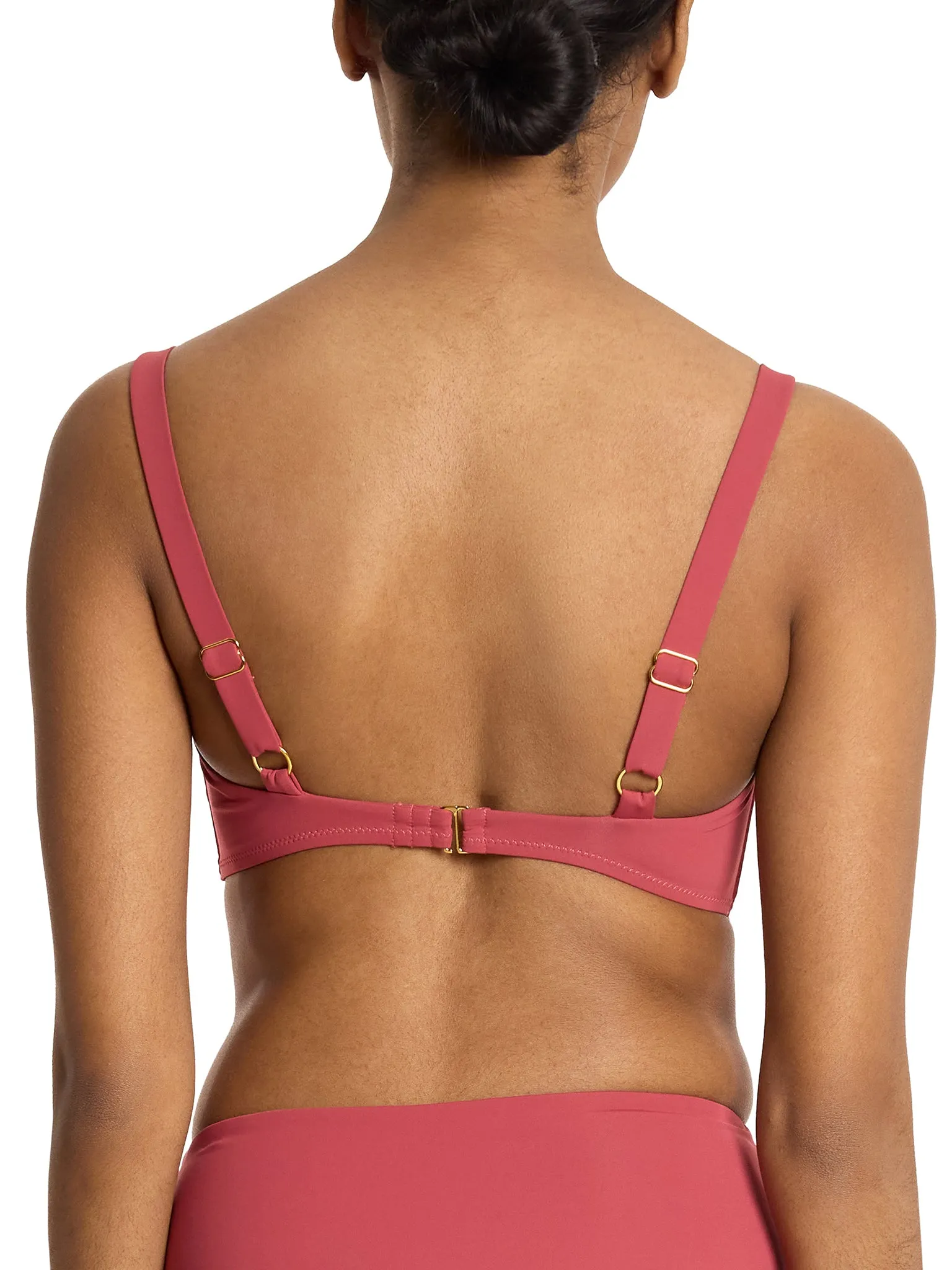 Balconette Bikini Swimsuit Top Sunbaked Red