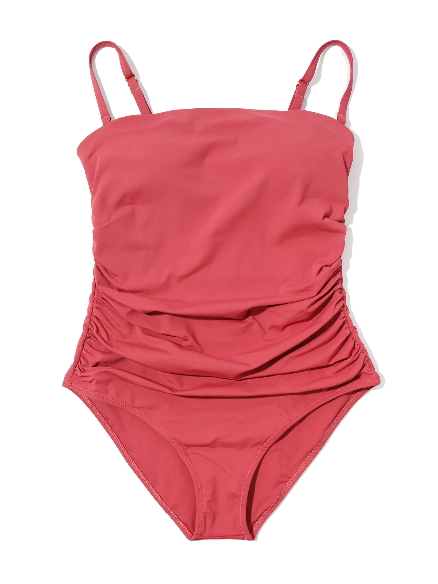 Bandeau One Piece Swimsuit Sunbaked Red