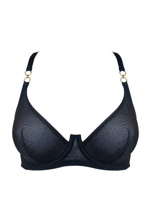 Cadi Balconette Wire Bra Black