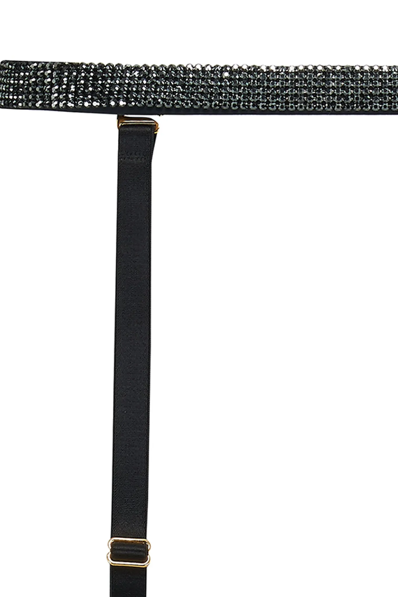 Ciara Crystal Suspender - Black