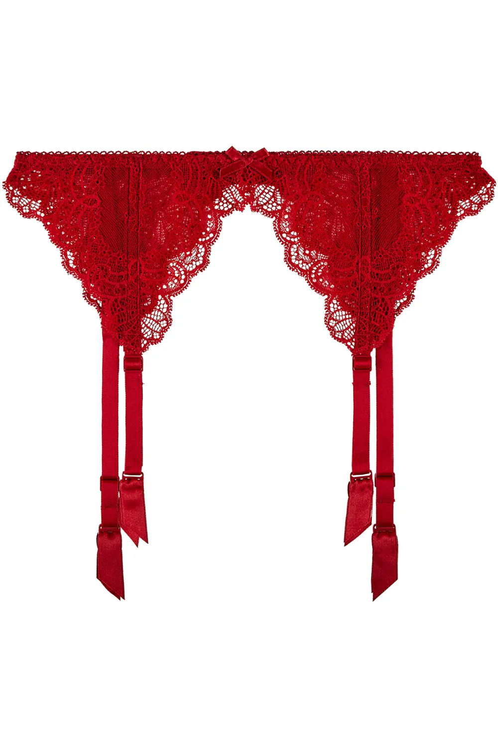 Danse des Sens Red Lace Suspender Belt