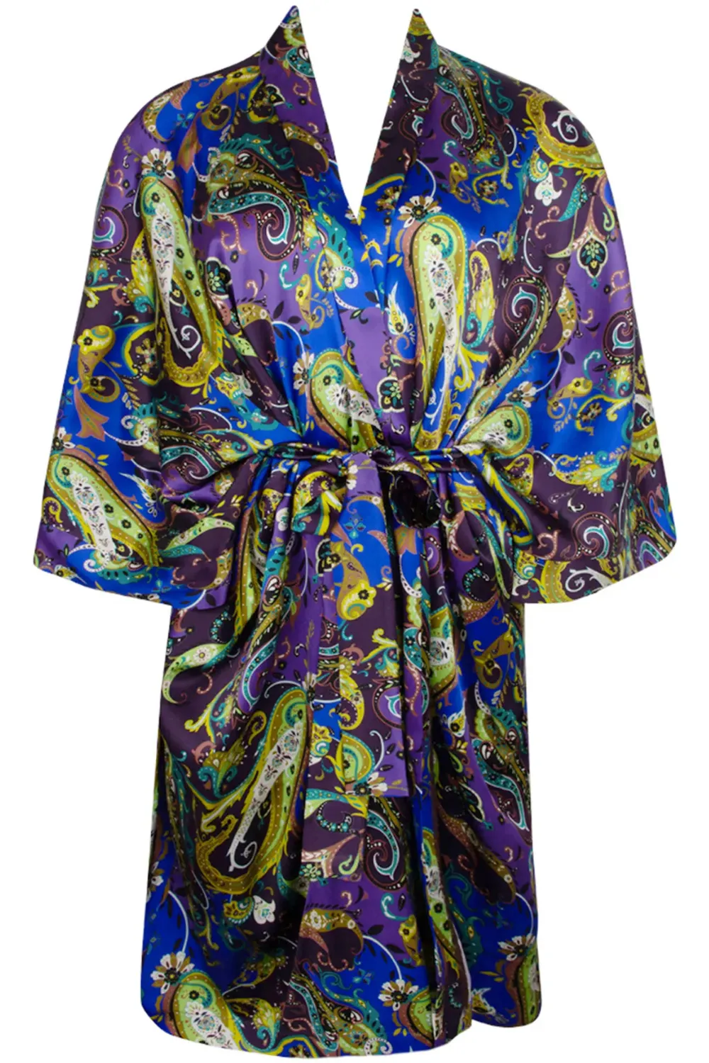 Dentelle Cashmer Silk Mid-Length Robe