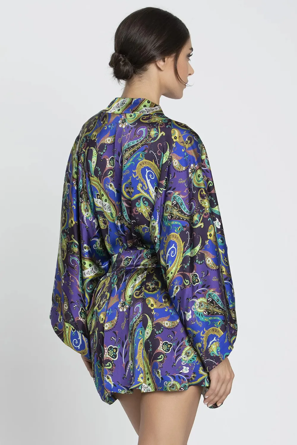Dentelle Cashmer Silk Mid-Length Robe