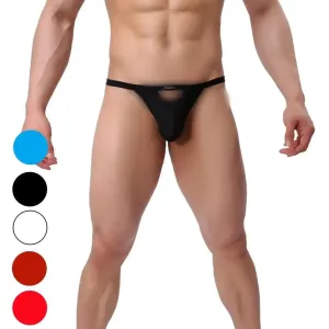 DomiGe Men's Bamboo Fiber Thong V-Cut Bamber T-Back