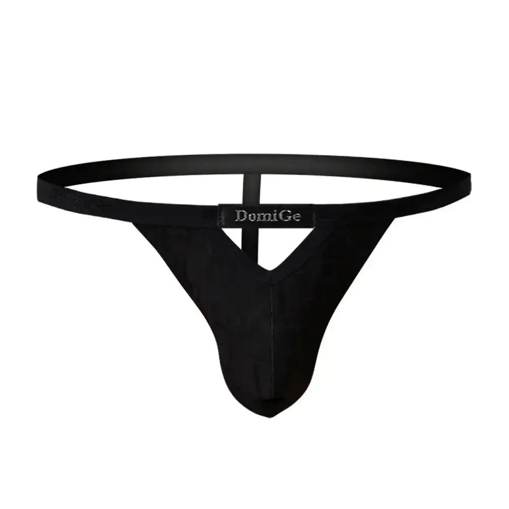 DomiGe Men's Bamboo Fiber Thong V-Cut Bamber T-Back