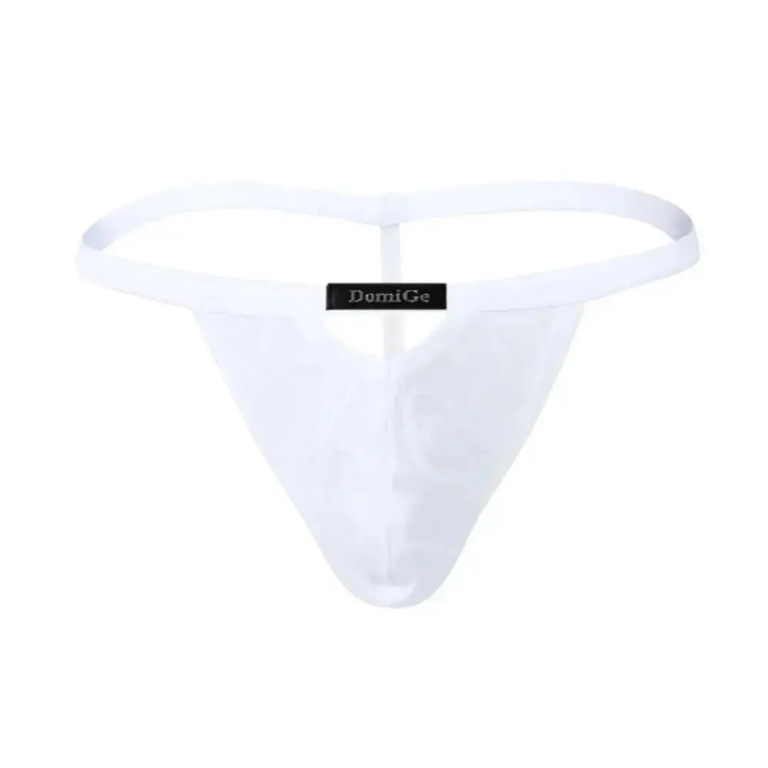 DomiGe Men's Bamboo Fiber Thong V-Cut Bamber T-Back