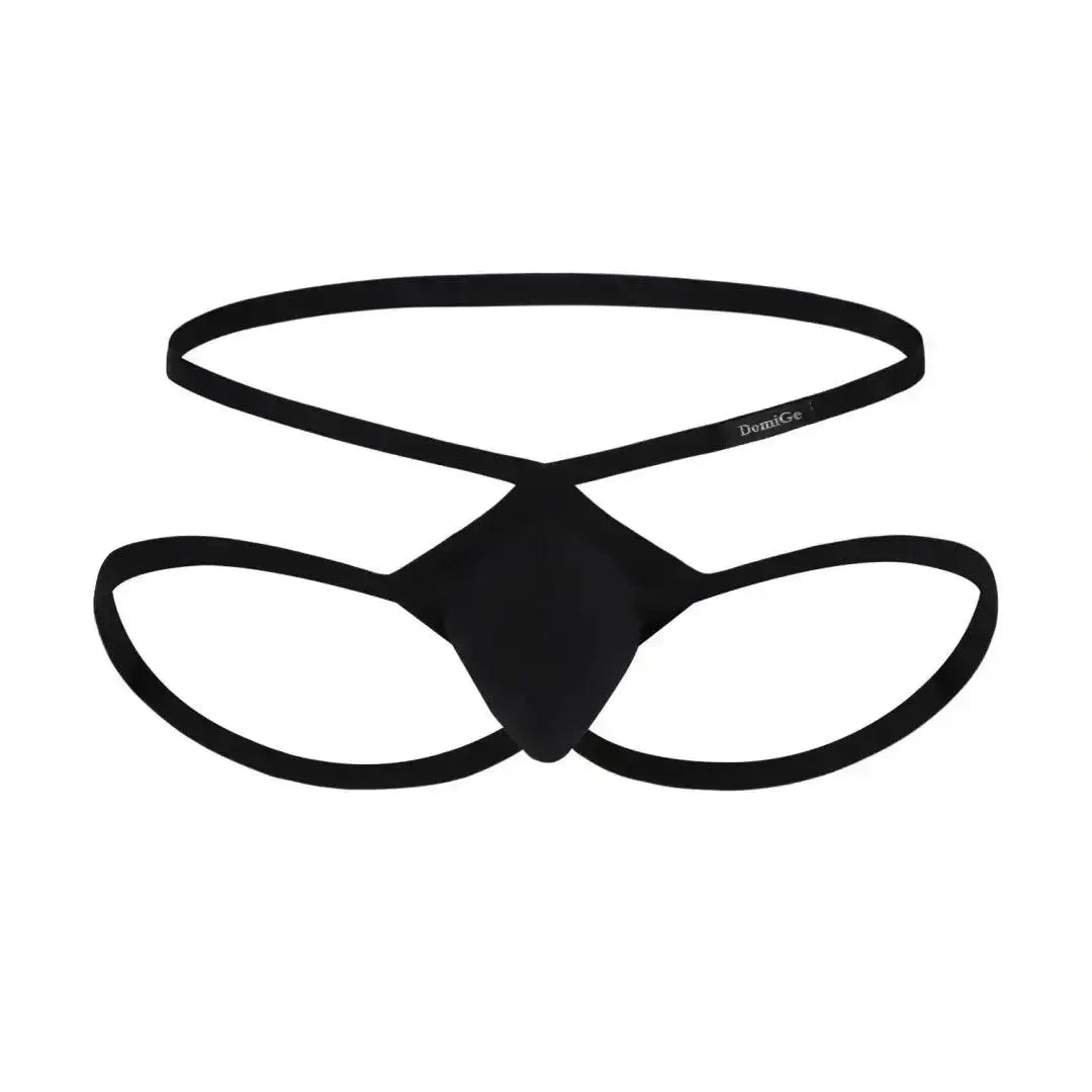 DomiGe X-Shape Men's Jock Strap Thong with Cotton Lycra Blend Men's Underwear