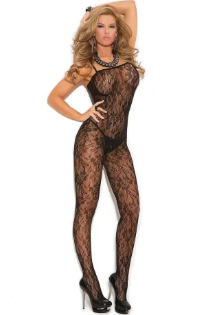 EM-1610 Black rose bodystocking