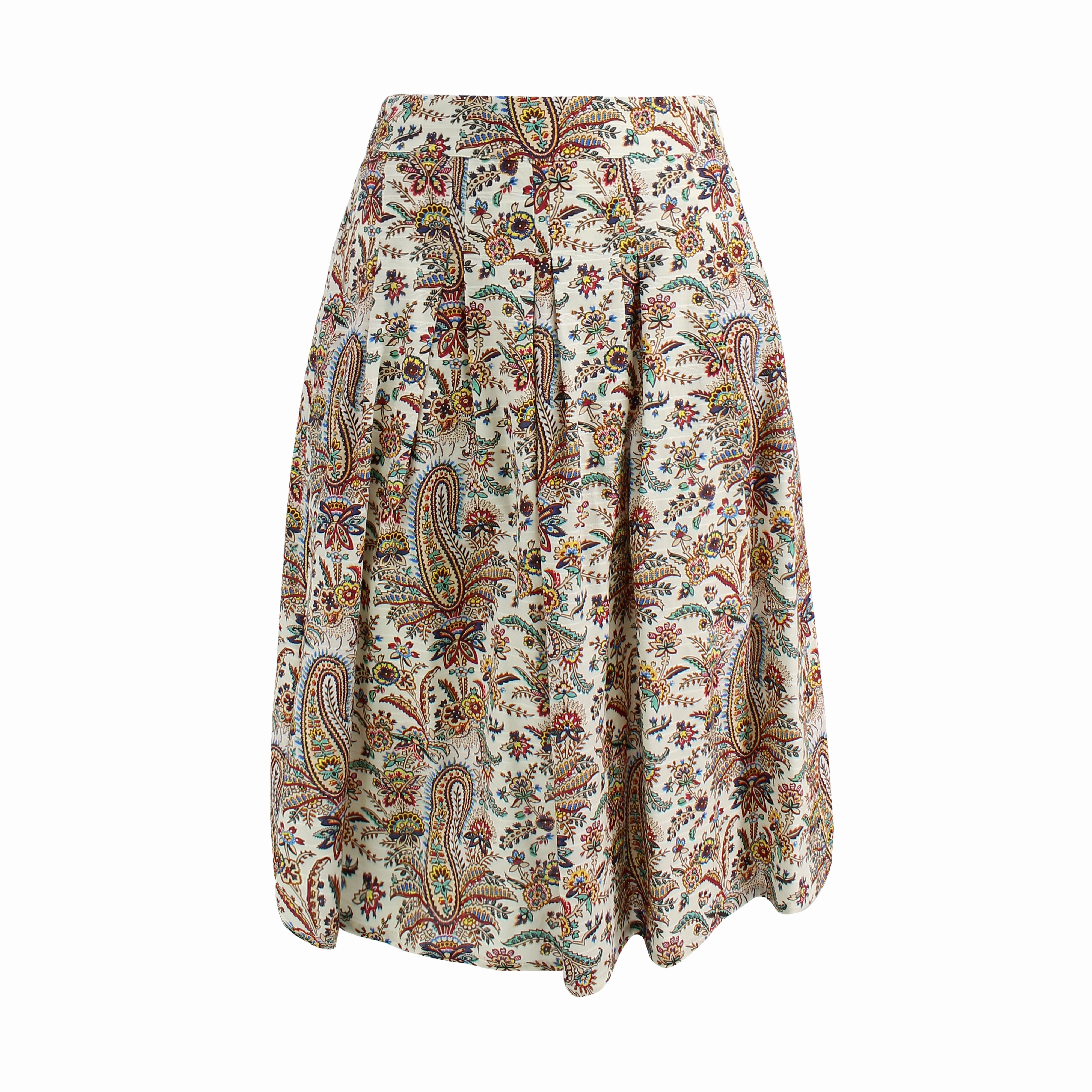 Etro High-Waist Paisley Print Skirt