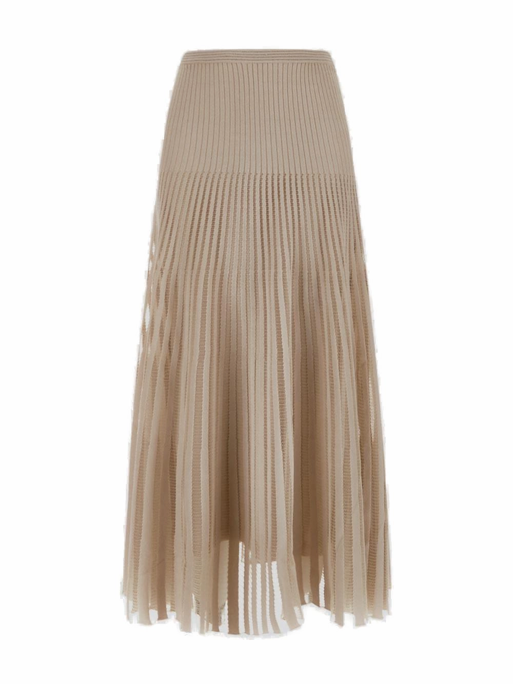 Fendi Pleated High Waist Skirt