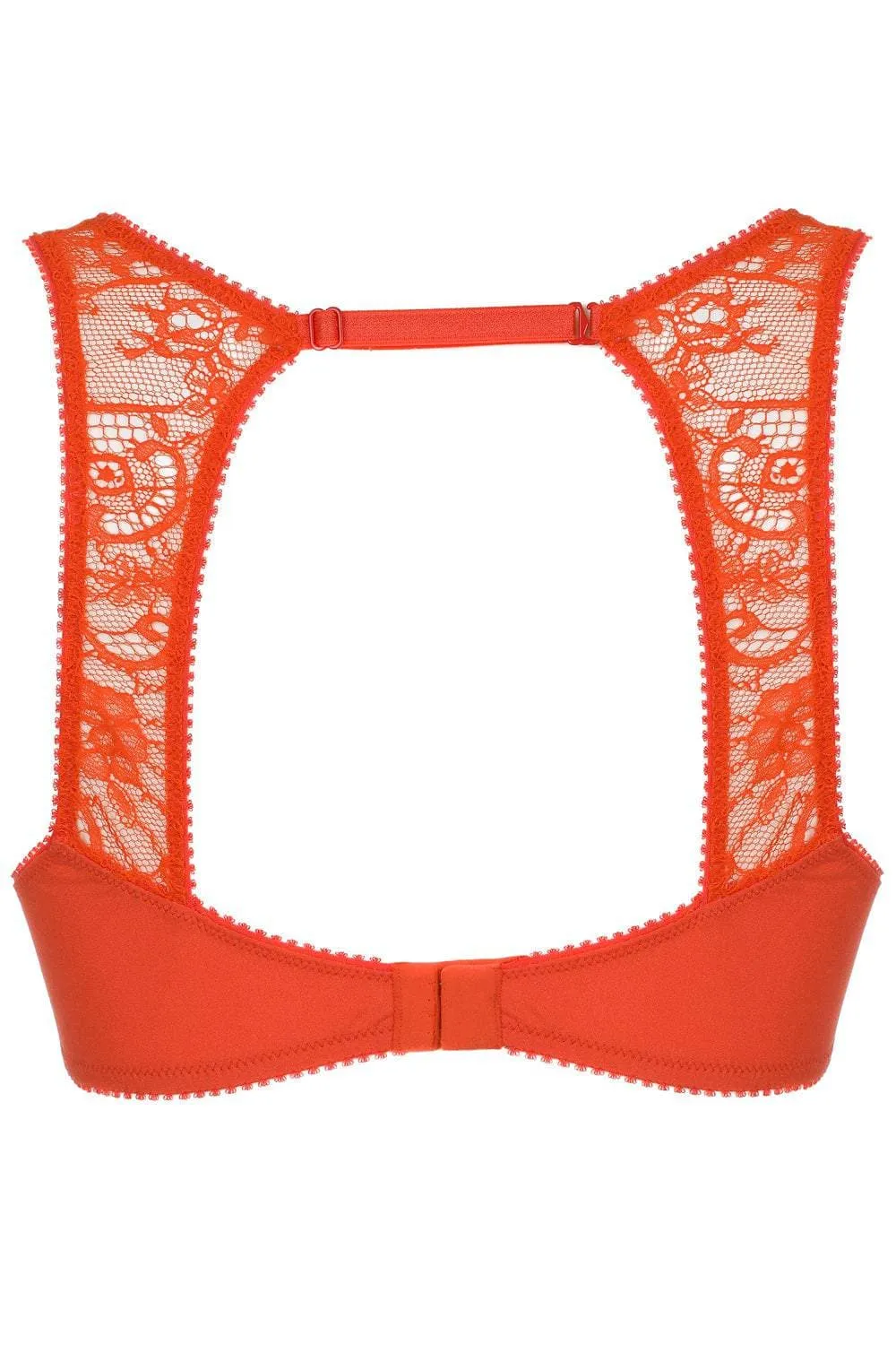French Connection Bright Red Lace Fashion Bra (B-C sizing)