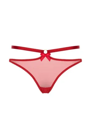 Harness Thong Burnt Red