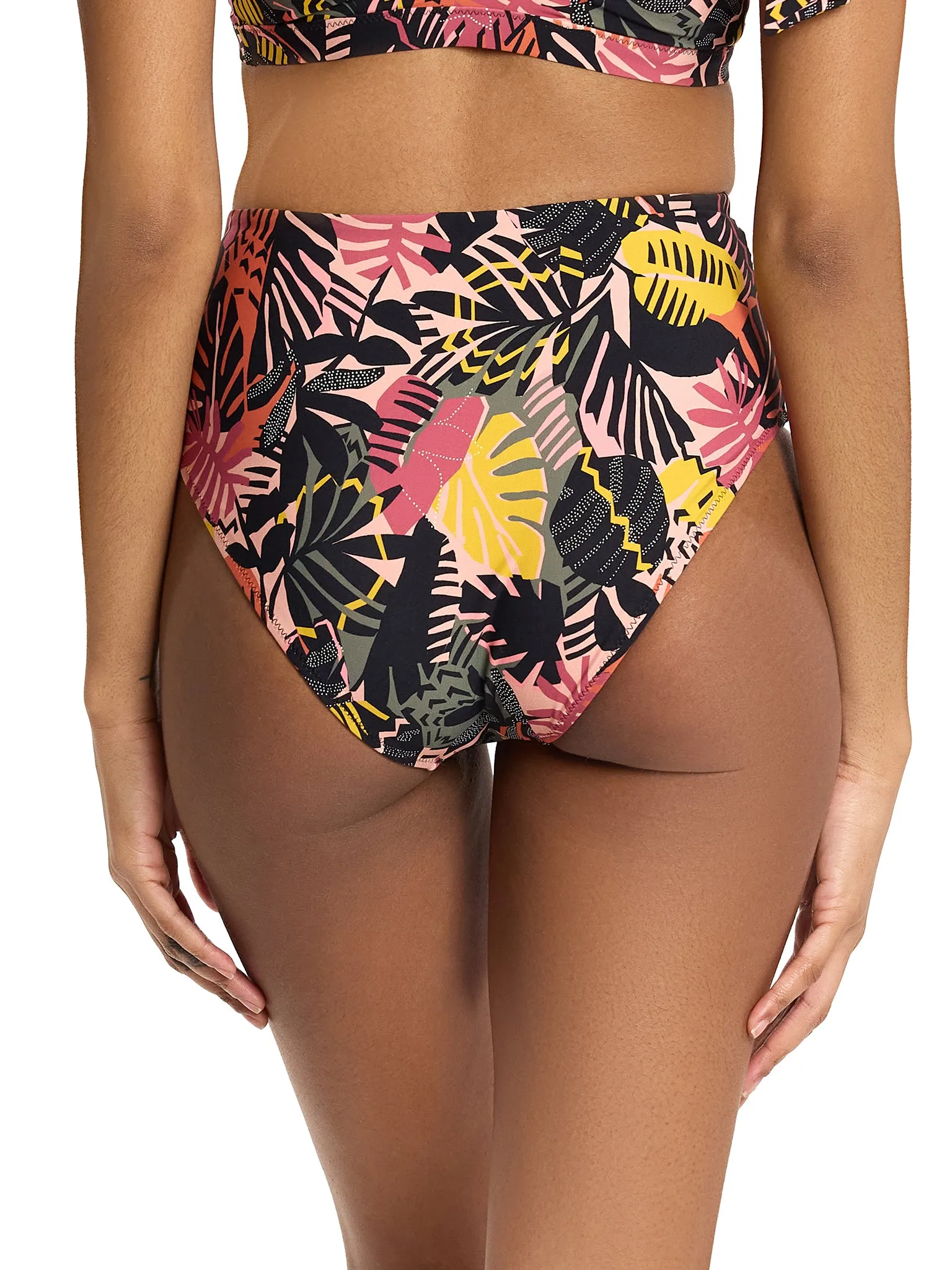 High Rise Cheeky Swimsuit Bottom Palm Springs