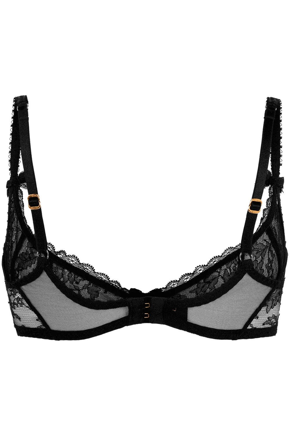 Hinda Demi Cup Plunge Bra Black, UK 32D