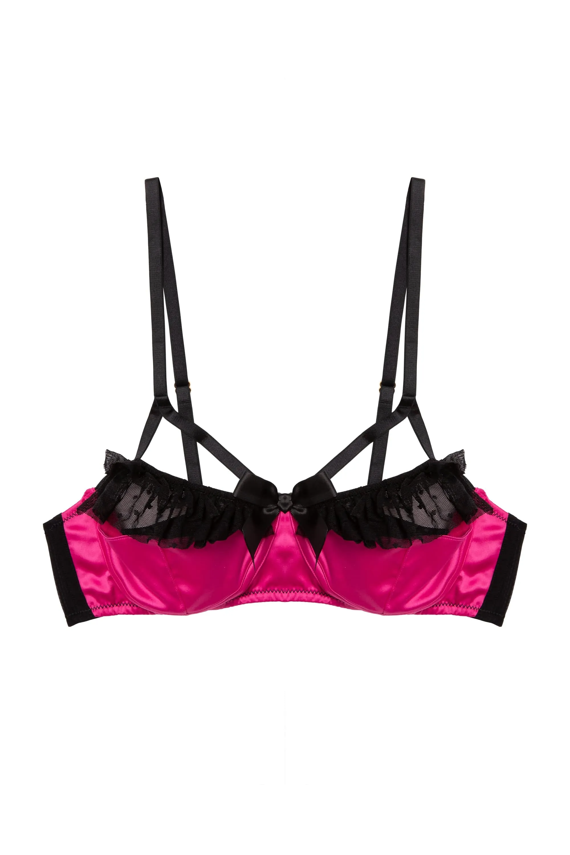 Inga Pink Ruffle Balconette Bra