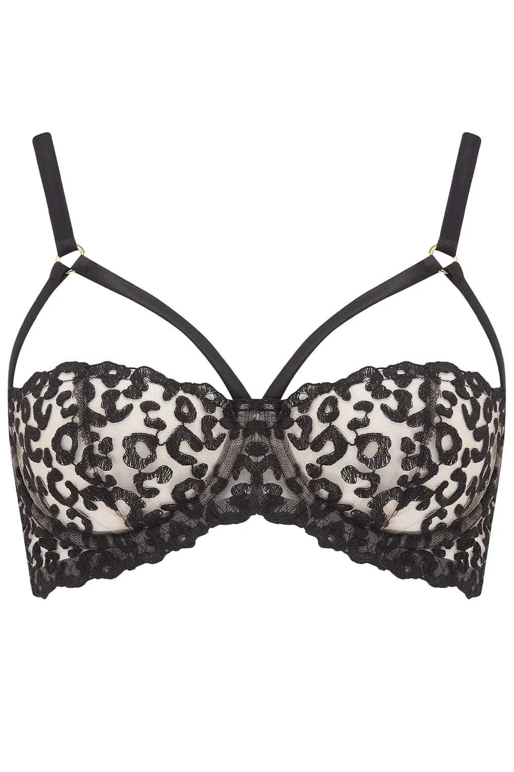 Kittie Strap Balcony Bra, Size UK 34C