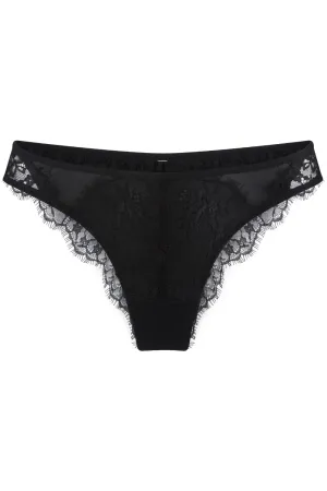 Lace & Mesh Thong