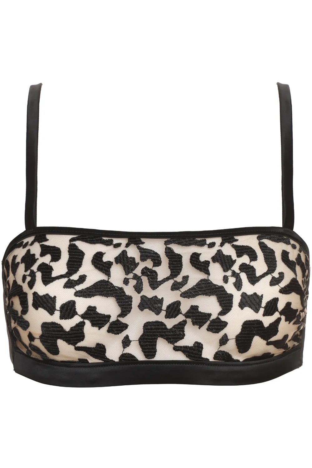 Les Nuits Folles Bandeau Bra in Black