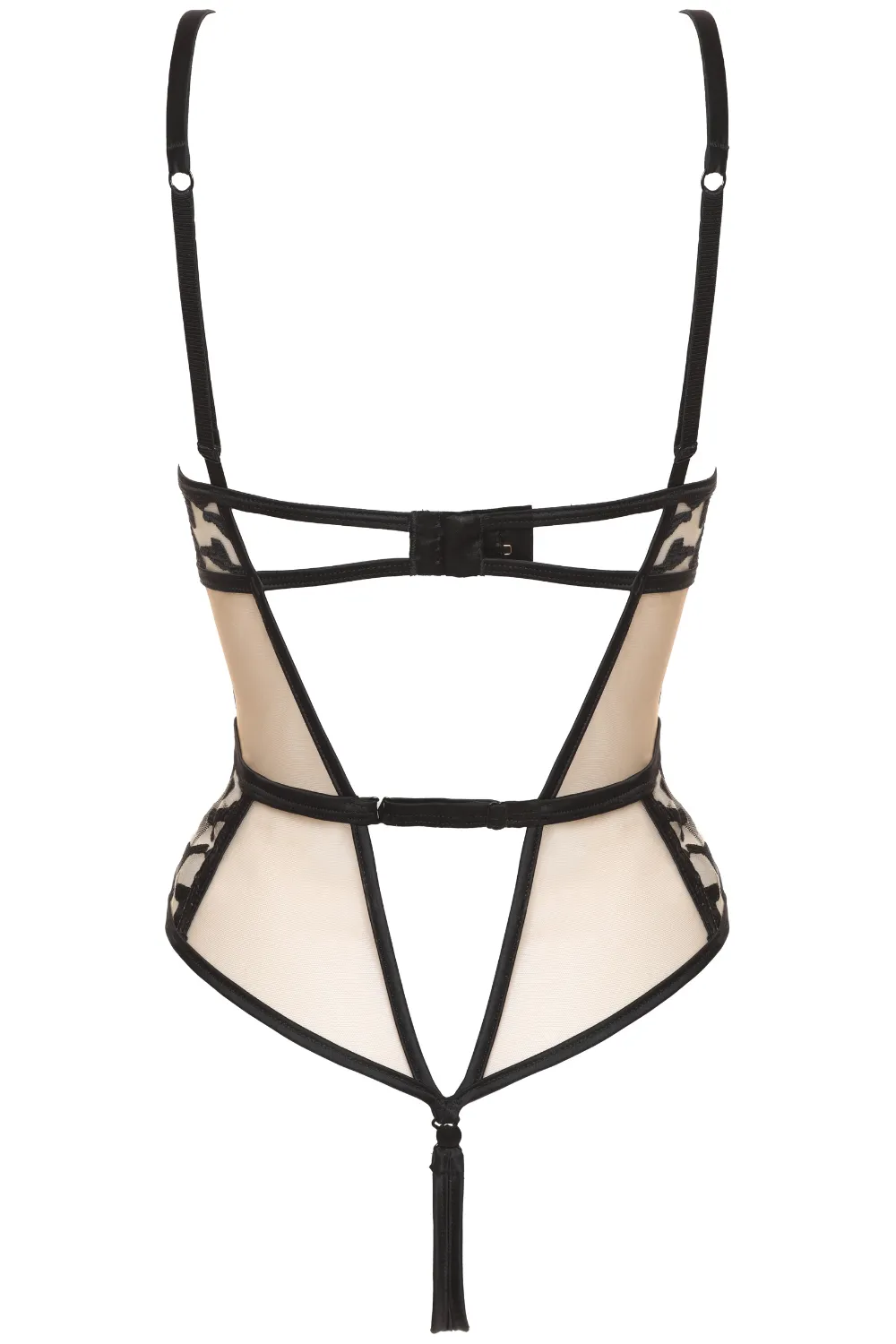 Les Nuits Folles Thong Bodysuit in Black