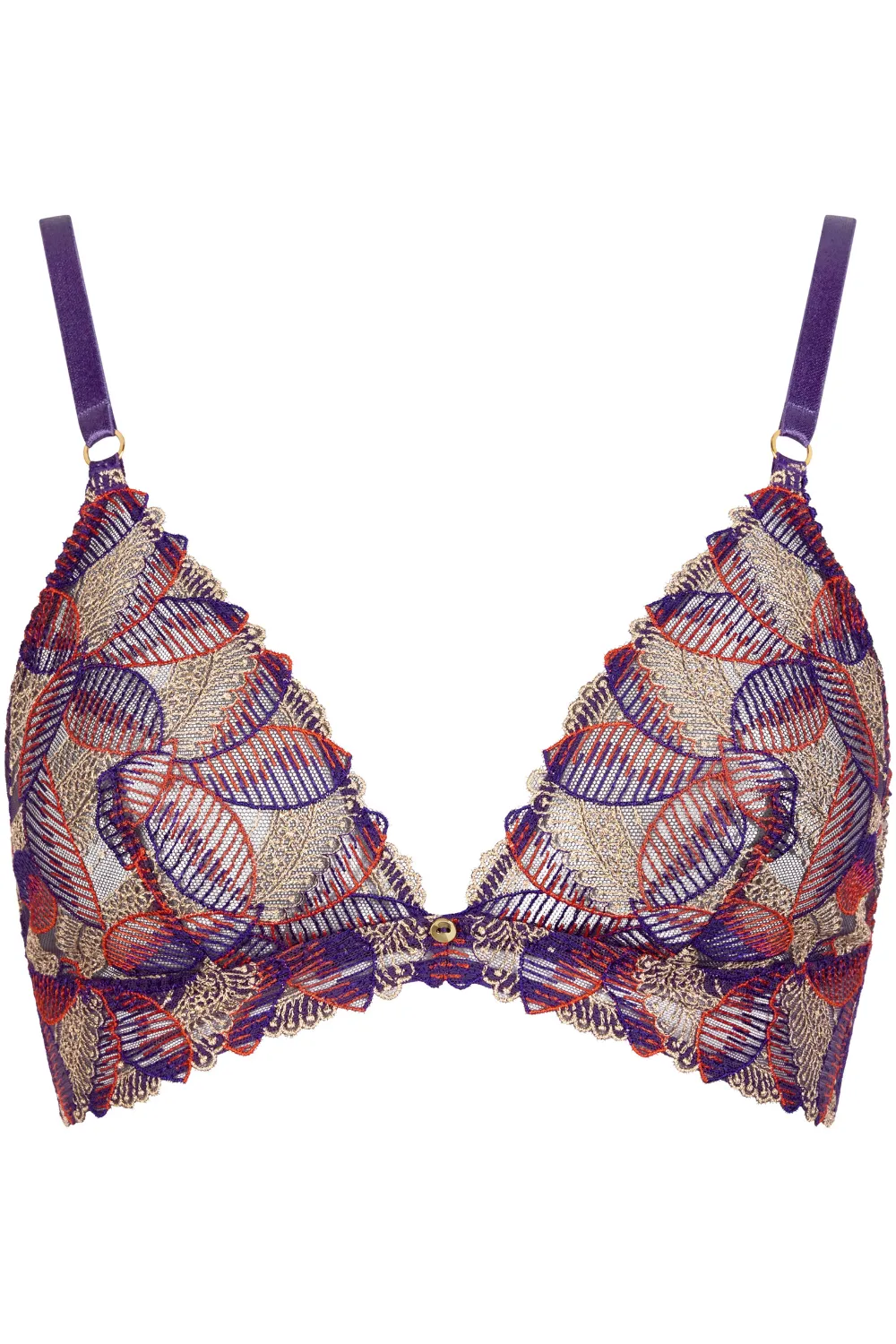 Life Celebration Embroidered Triangle Bra