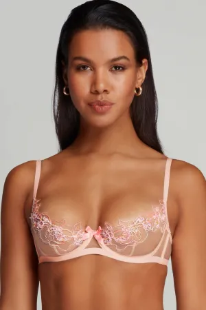 Lindie Demi Cup Plunge Bra Baby Pink