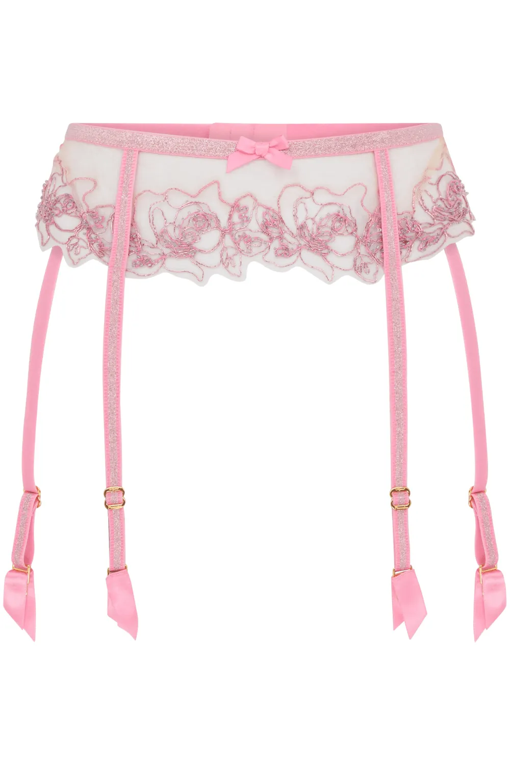 Lindie Suspender Belt Dusky Pink