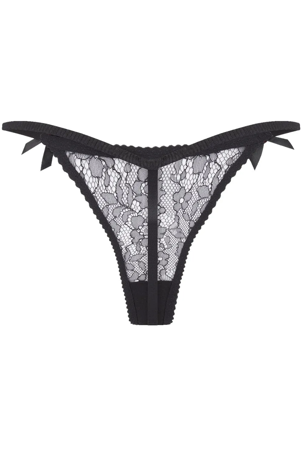 Lorna Lace Mini Thong Black
