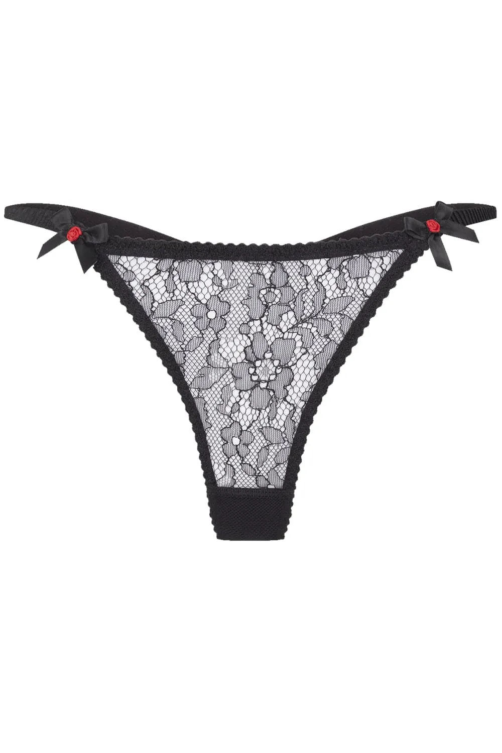 Lorna Lace Mini Thong Black