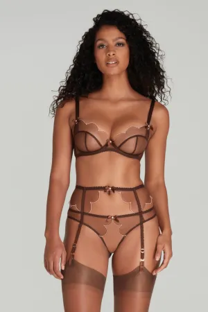 Lorna Suspender in Chestnut