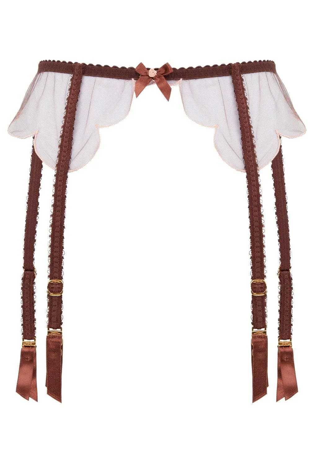 Lorna Suspender in Chestnut
