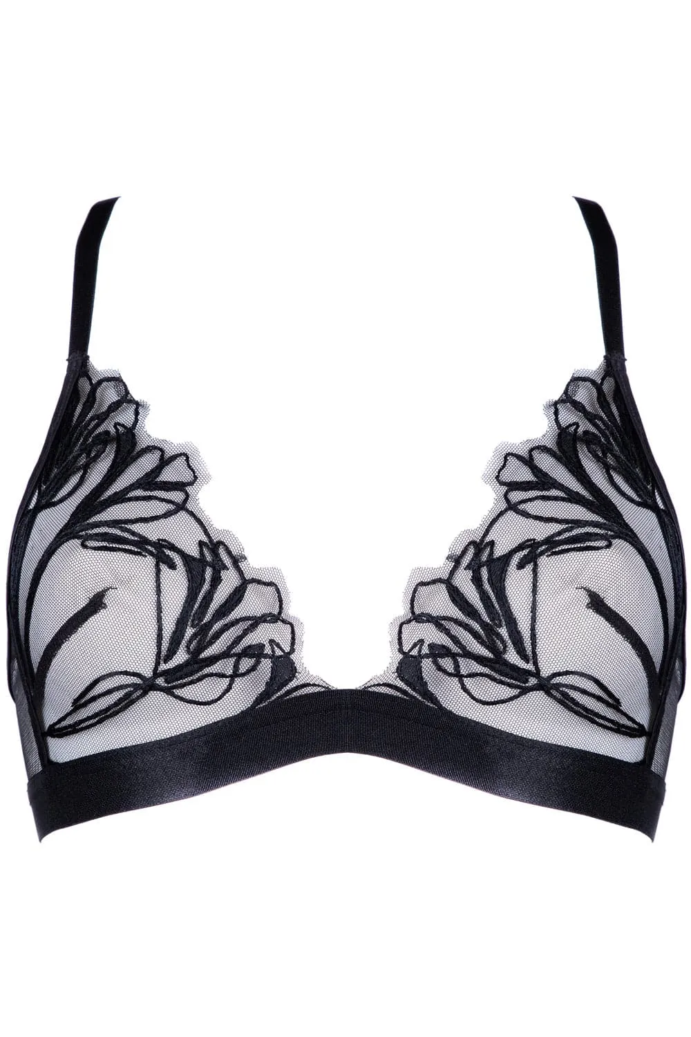 Love Supreme Triangle Bra in Black