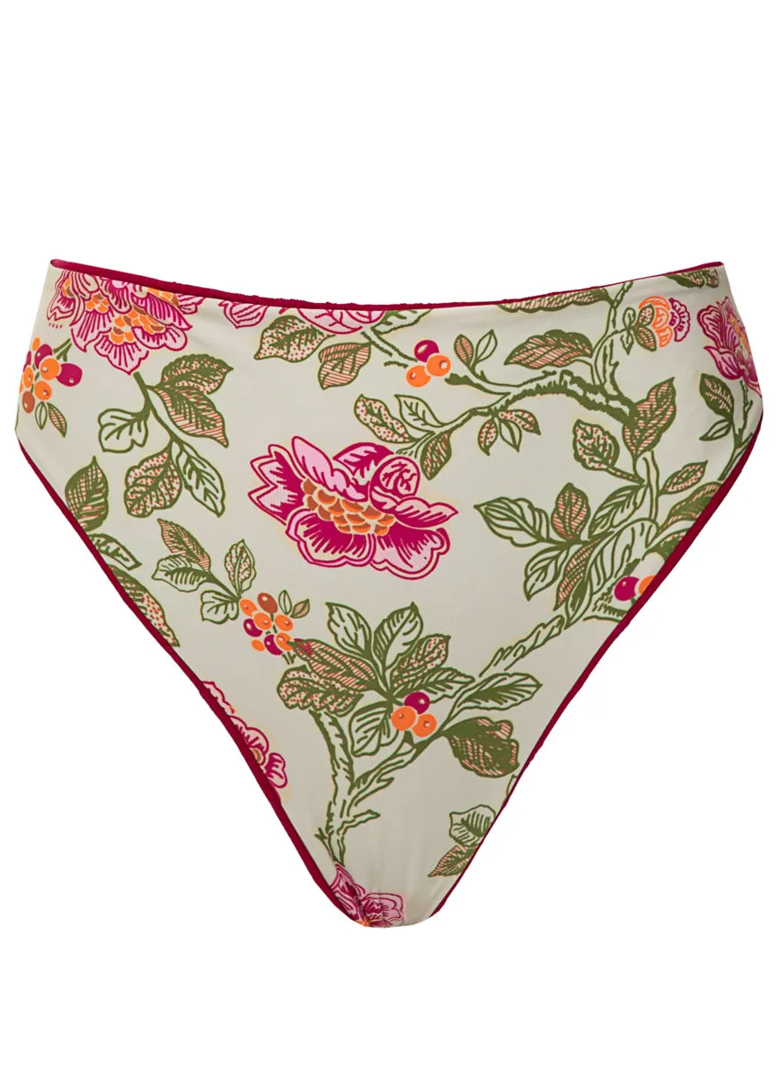 Maaji Bom Bom Pink Sully High Rise Classic Bikini Bottom