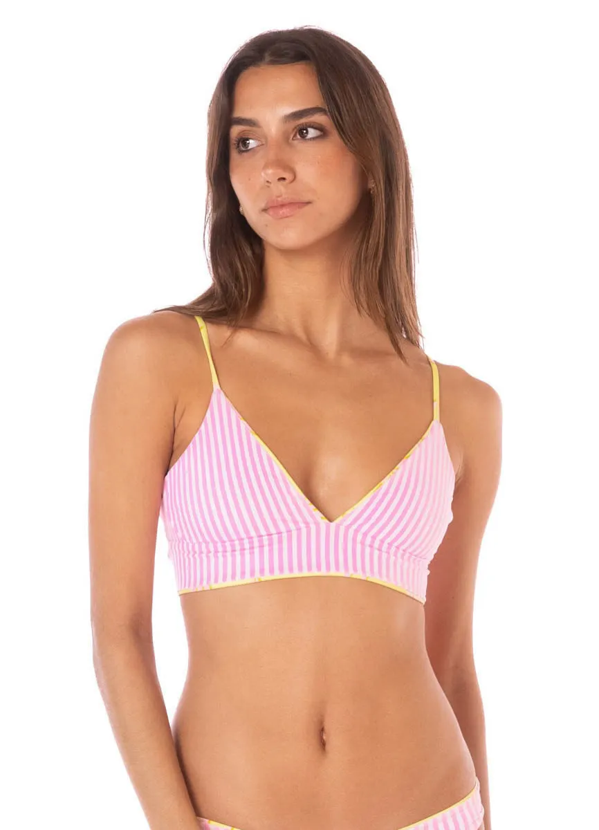 Maaji Dream Palm Holly Triangle Long Line Bikini Top
