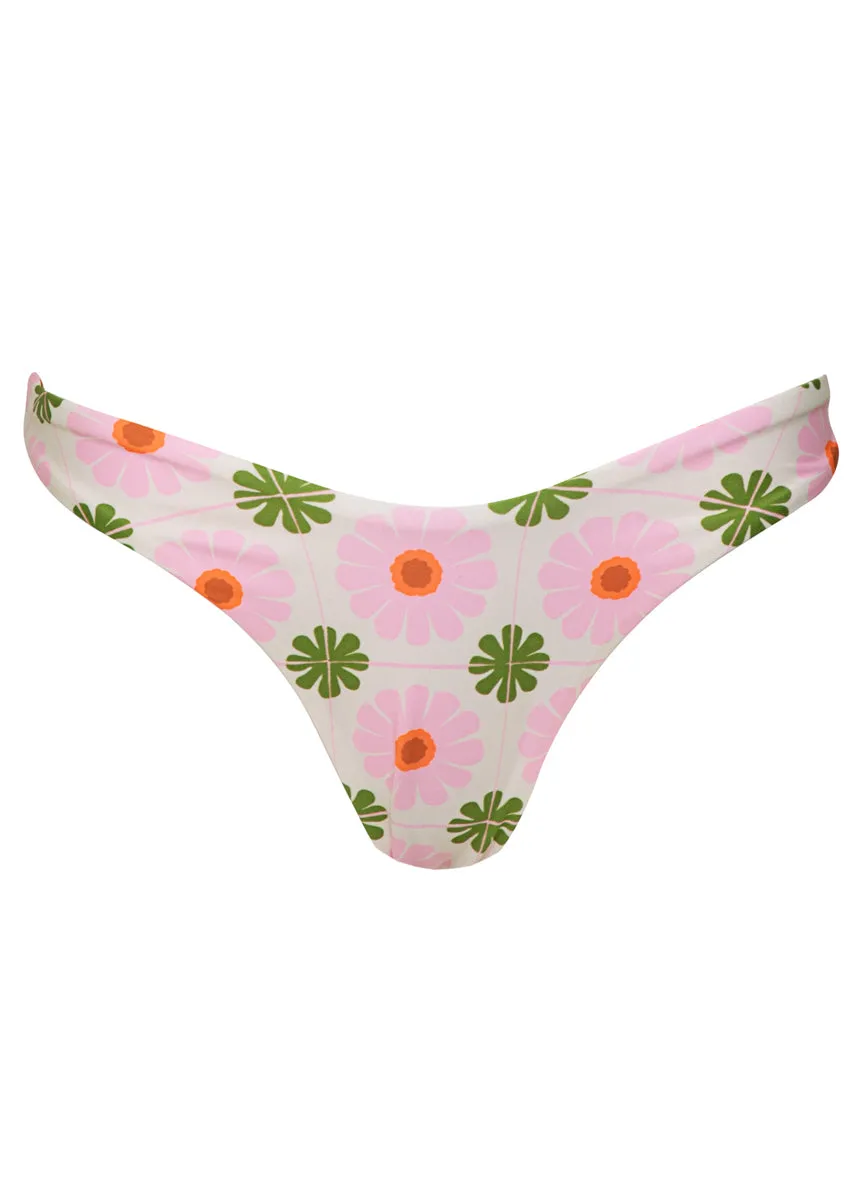 Maaji Pastel Flourish Splendour Regular Rise Thin Side Bikini Bottom