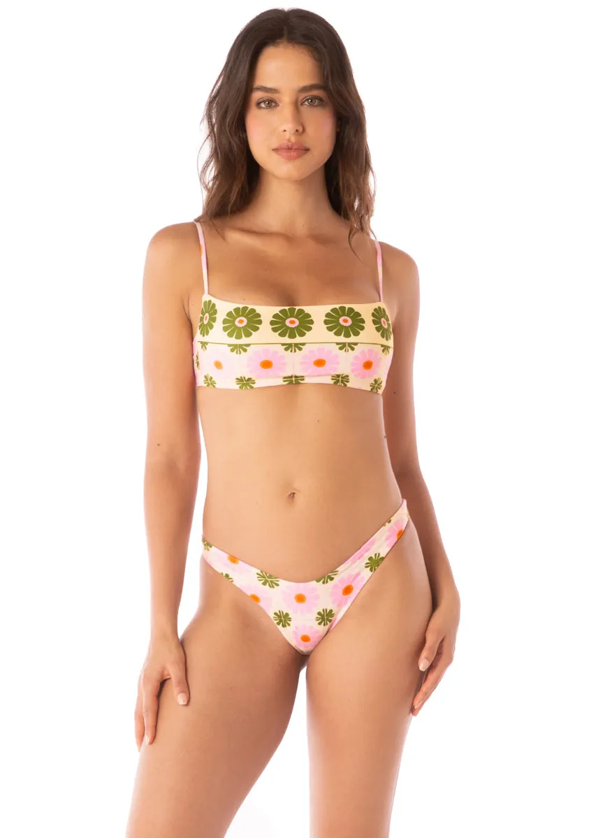 Maaji Pastel Flourish Splendour Regular Rise Thin Side Bikini Bottom