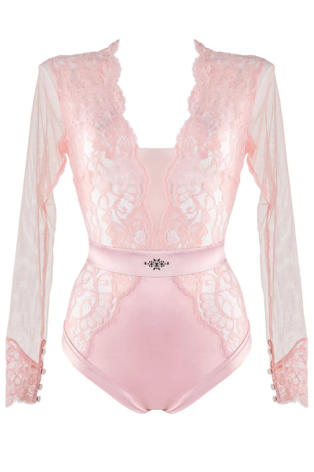 Marlene Brazilian Body with Swarovski Crystals in Pink