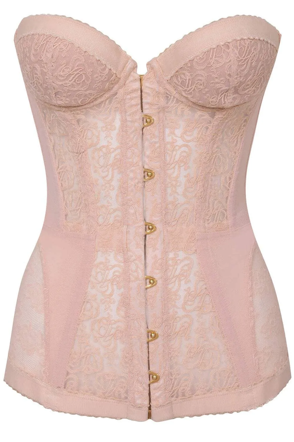 Mercy Lace Corset in Blush, Size 4 (UK 12)
