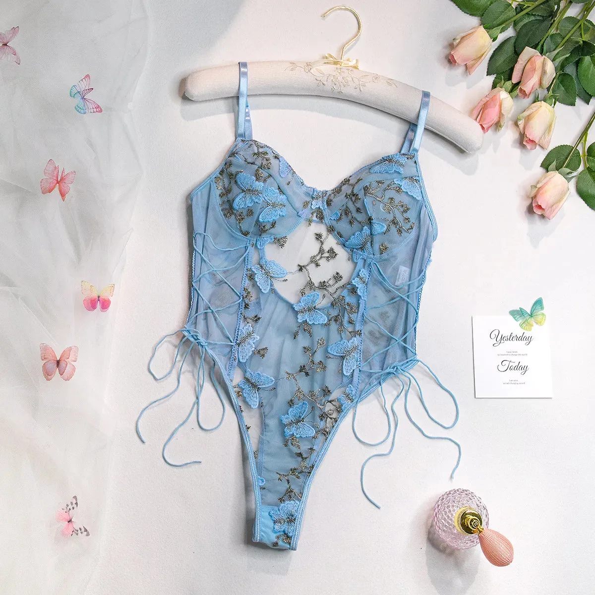 #PB Butterfly Mesh Bodysuit