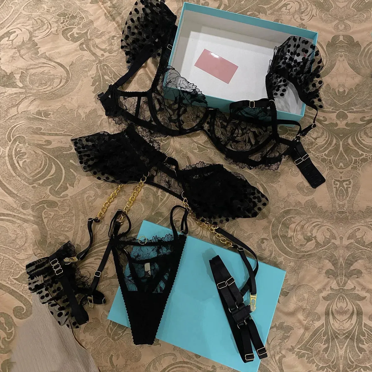 #PB Polka Dot Lingerie Set