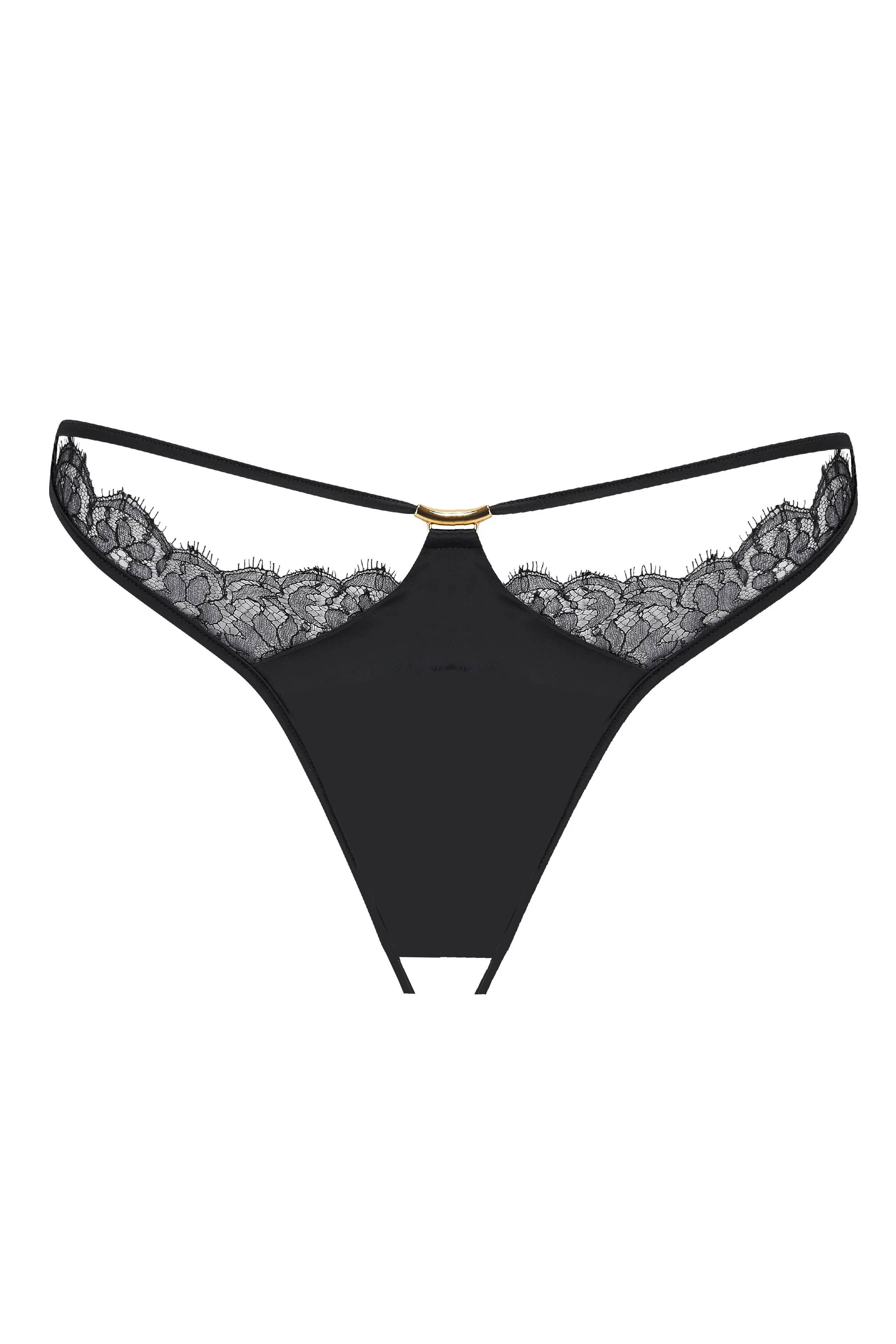 Rosalia Ouvert Brief - Black