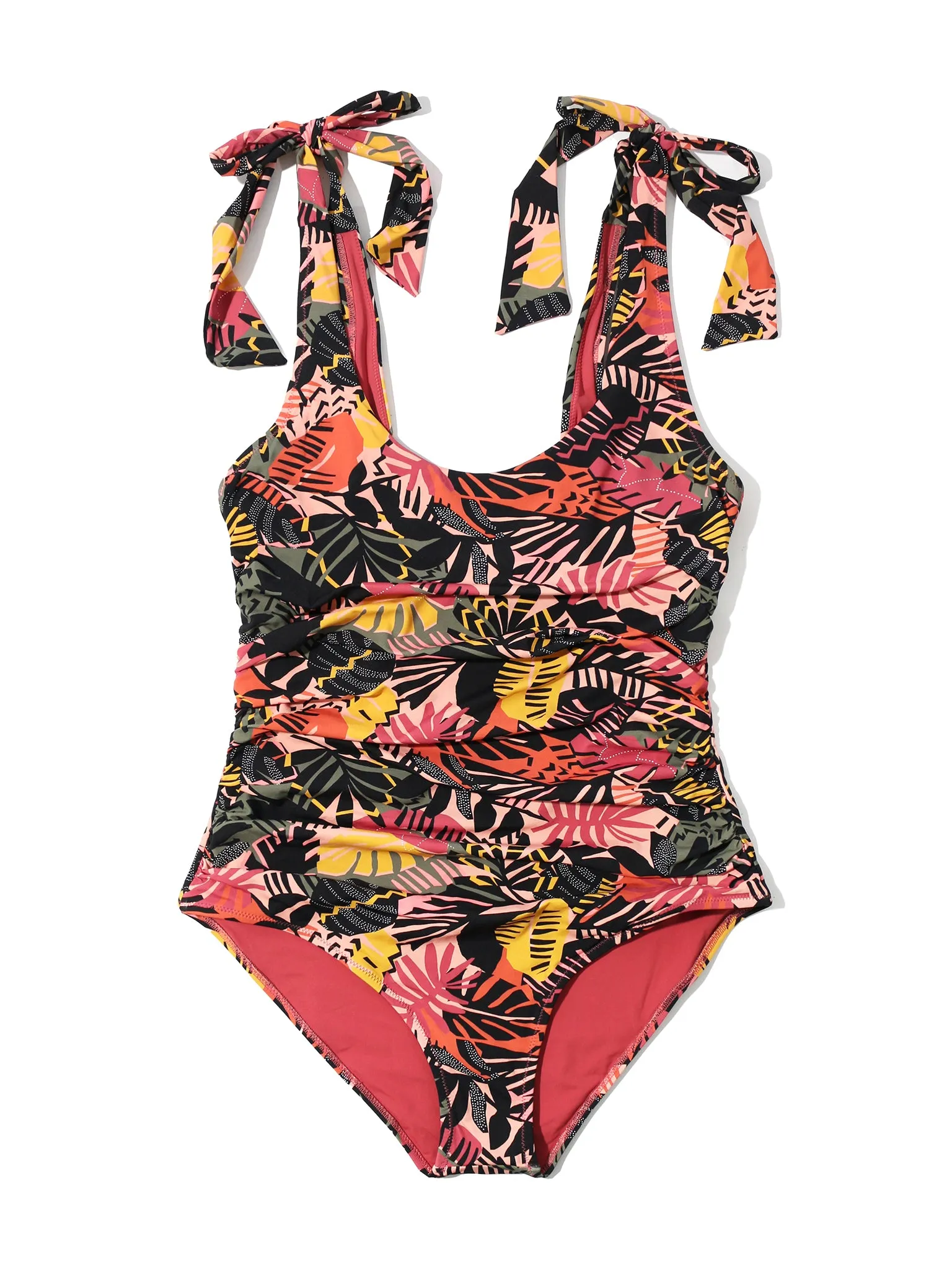 Ruched Bow One Piece Swimsuit Palm Springs