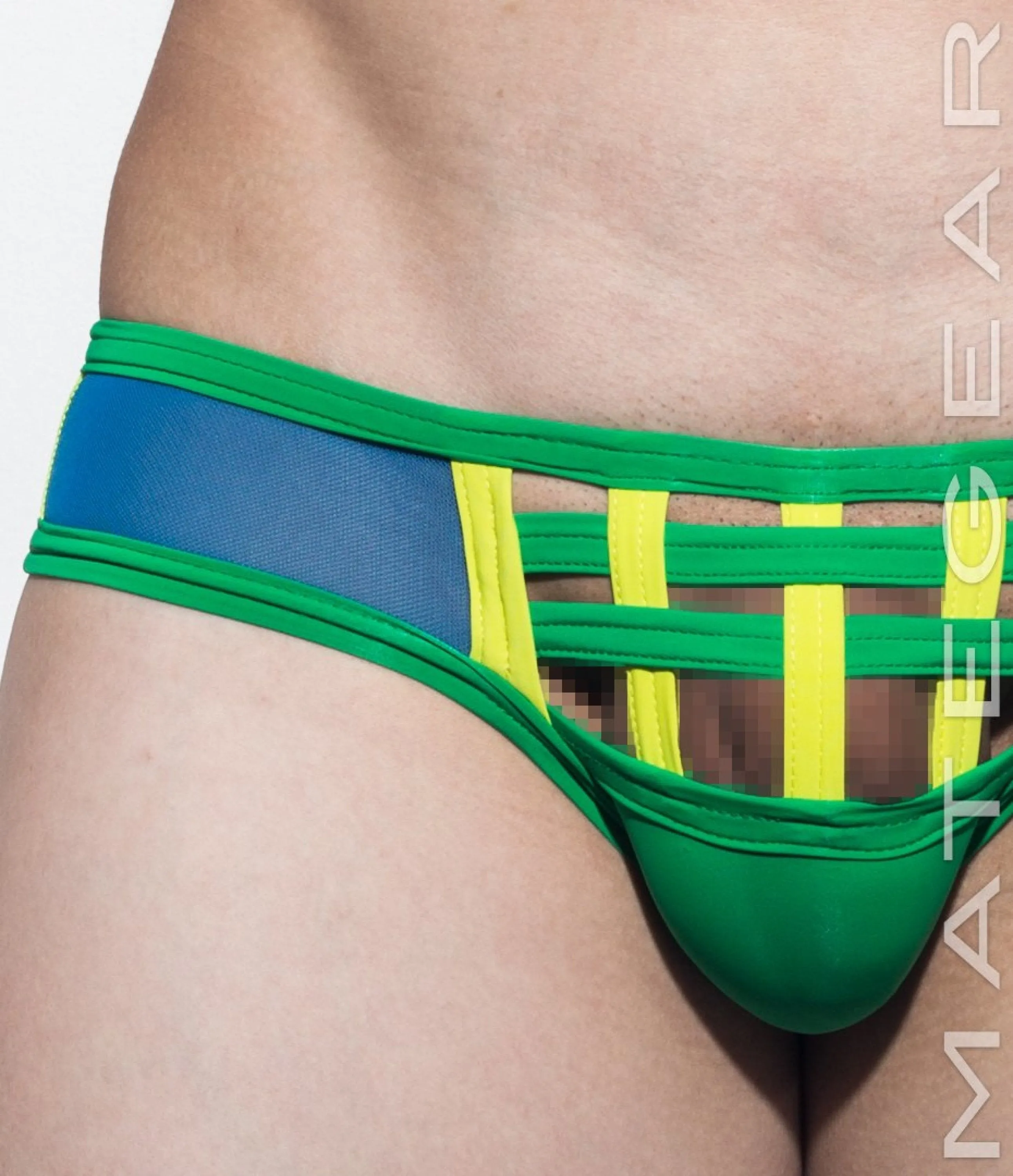 Sexy Men's Swimwear Xpression Mini Swim Squarecut - Ran Kwang VI (Flat Front / Reduced Sides)