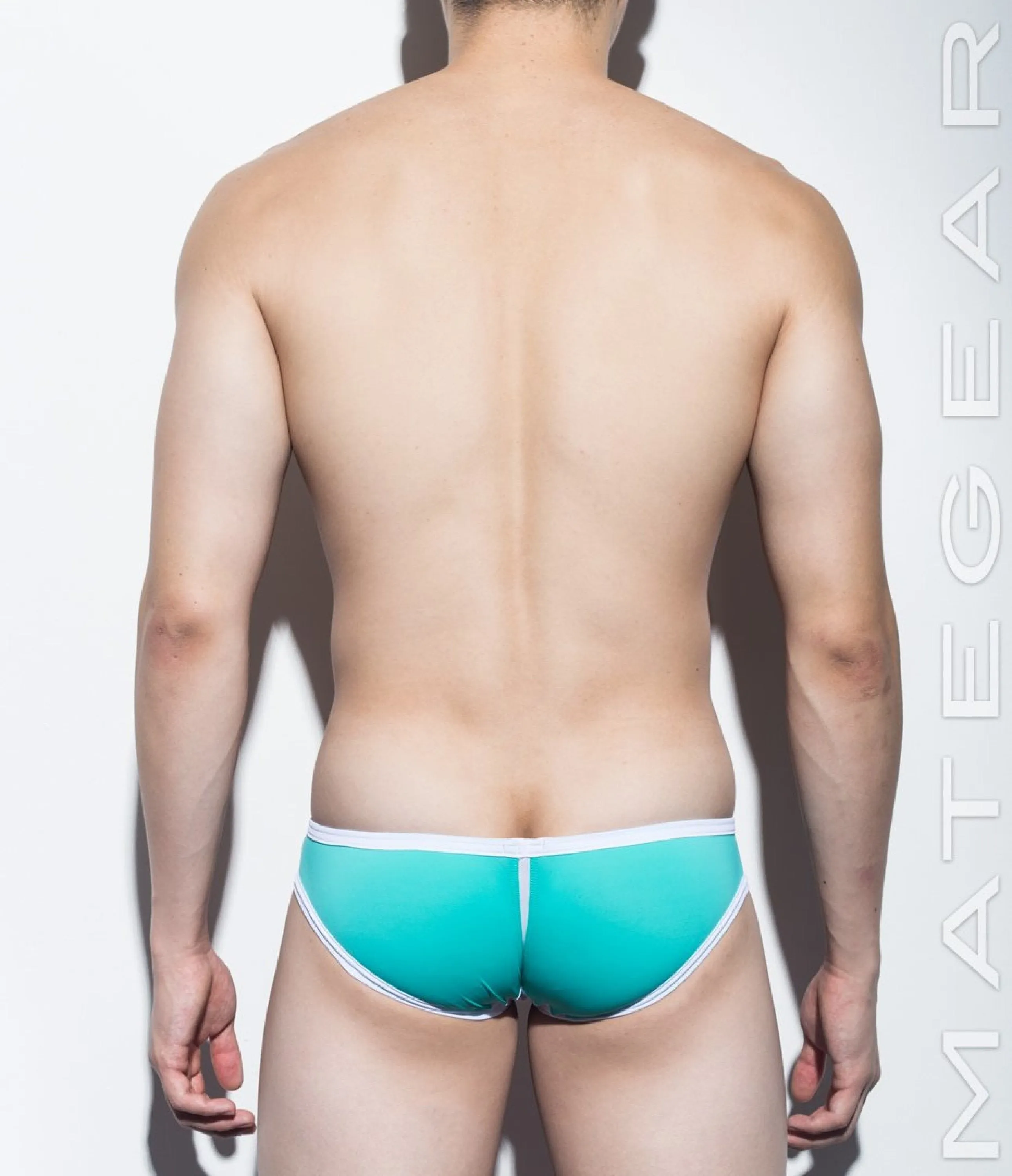 Sexy Men's Swimwear Xpression Mini Swim Squarecut - Ran Kwang VI (Flat Front / Reduced Sides)