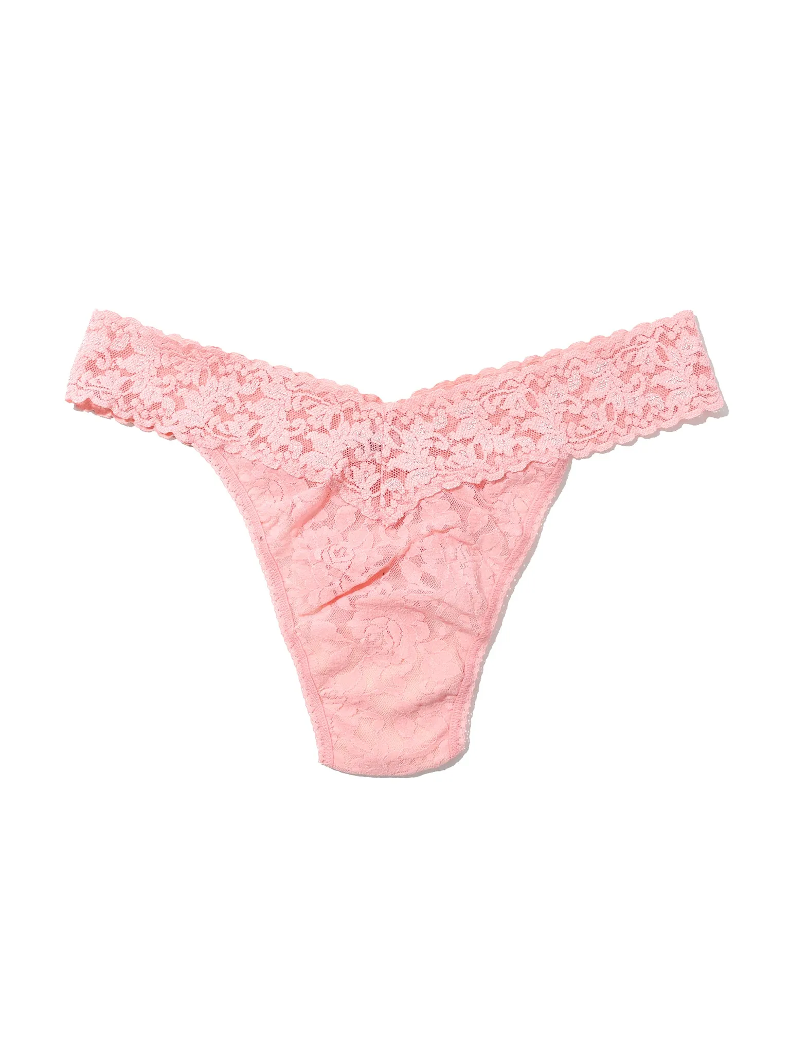 Signature Lace® Original Rise Thong Pretty In Peach Pink