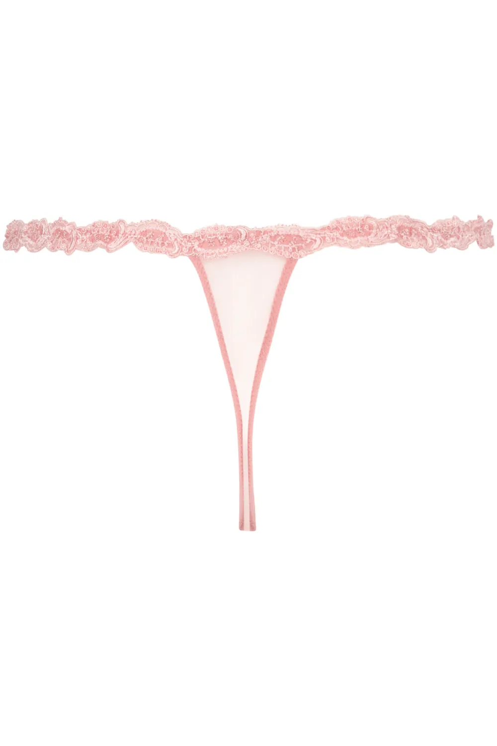 Splendeur Soie Sexy Thong Rose