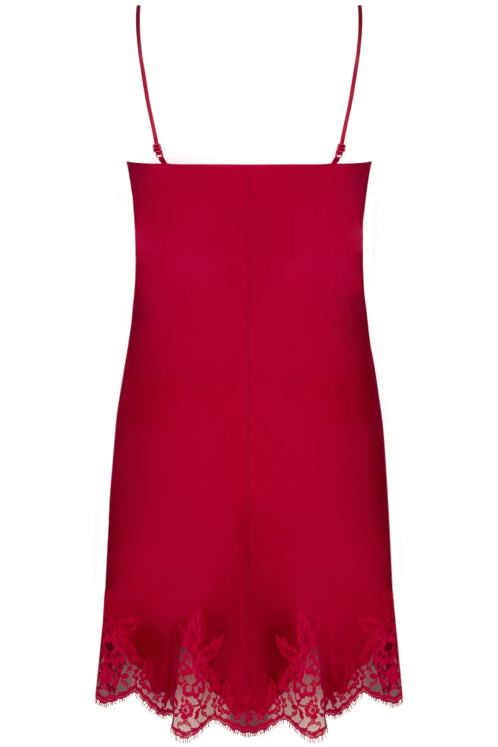 Splendeur Soie Silk Night Dress in Rouge