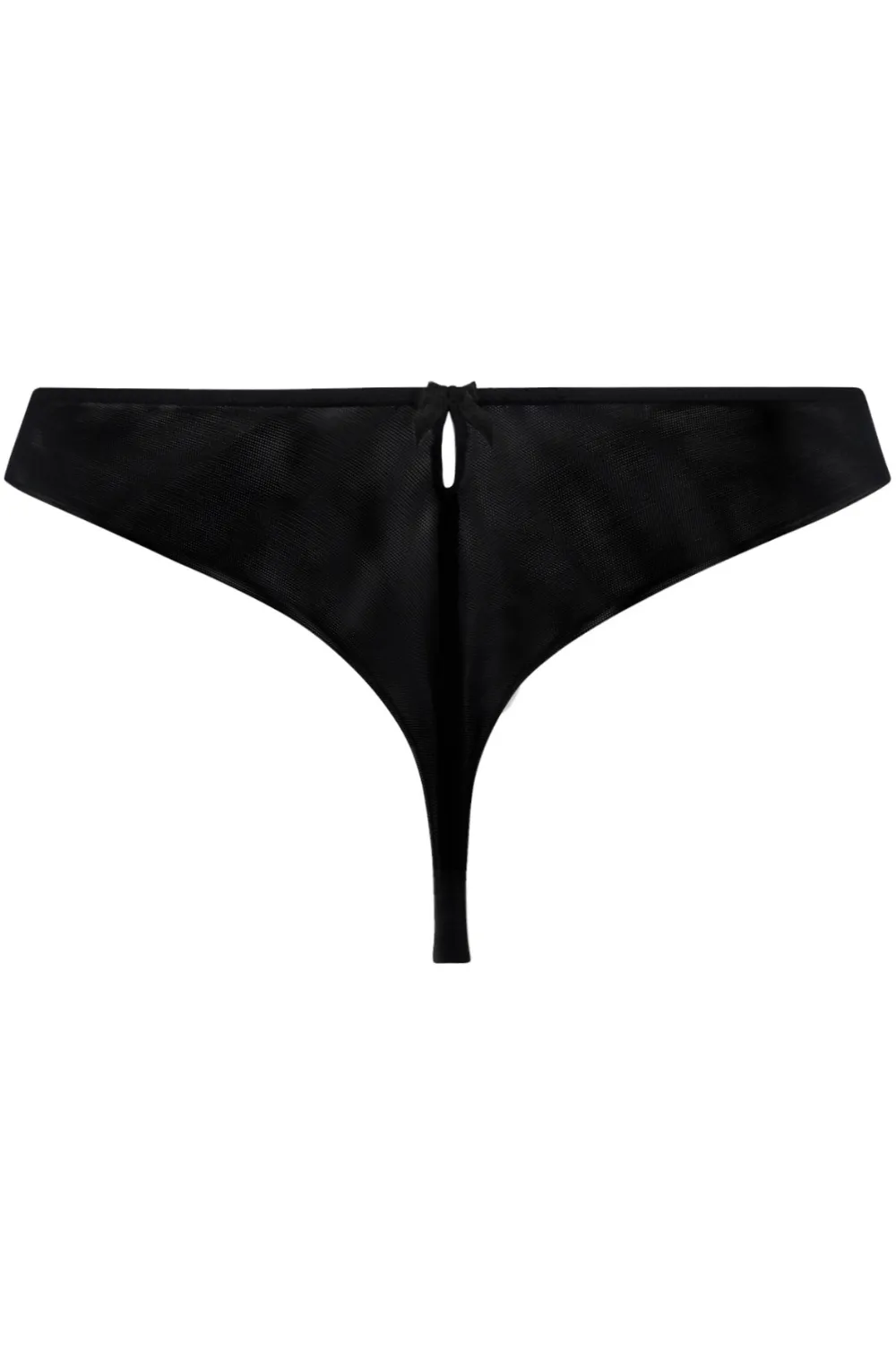 Splendeur Soie Thong Black